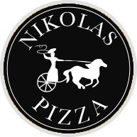 Nikolas Pizza, Nikolas Pizza Logo, Nikolas Pizza Gray Logo